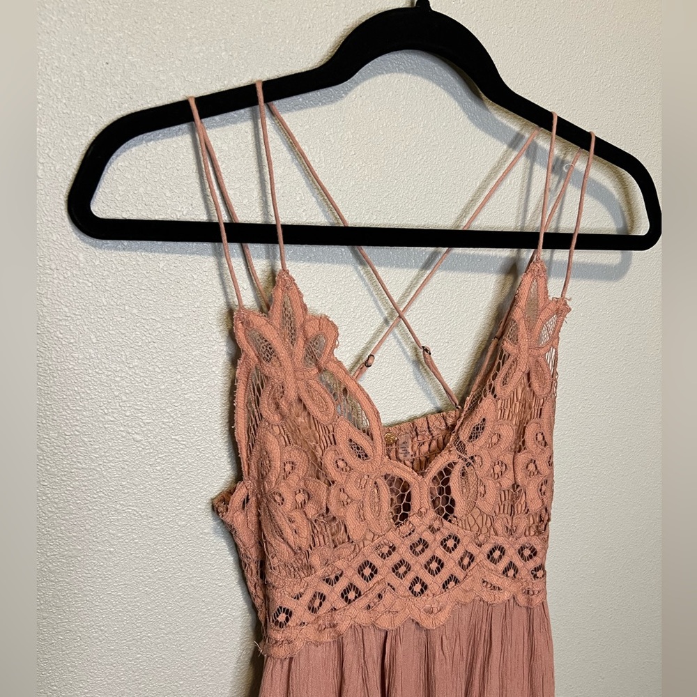 NWT Free People Adella Dress in Rose Size S and M - Picture 7 of 13